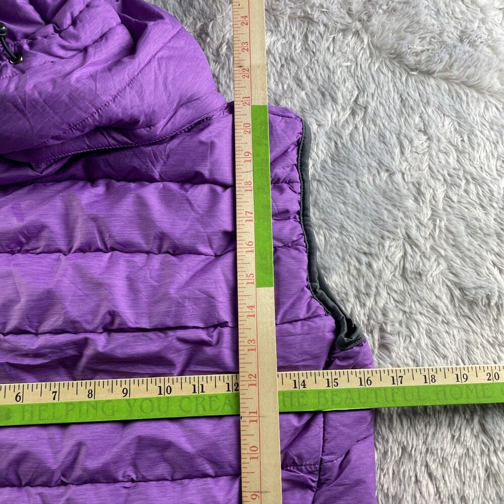 Tangerine Vest Womens Small Purple Puffer Hooded Hiking Outdoor Casual Gorp - Picture 7 of 7